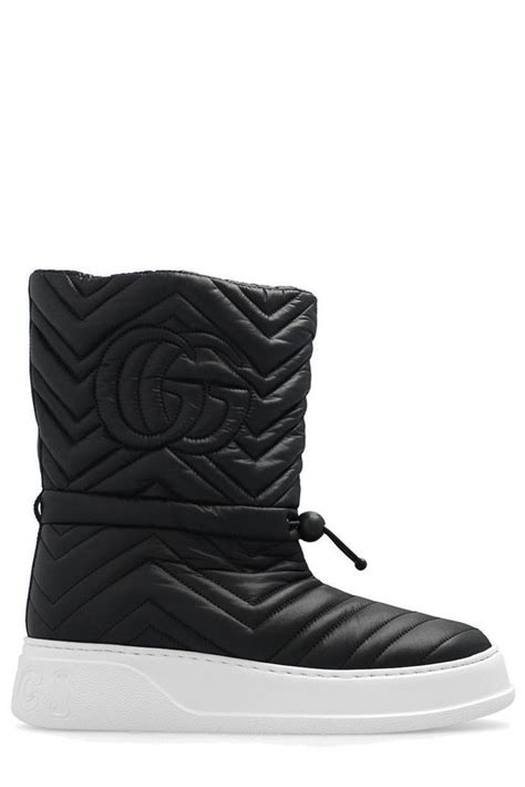 gucci black alpaca snow boots|Gucci boots with rhinestones.